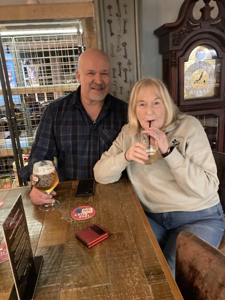Kev and Dee at the Old Hoyse