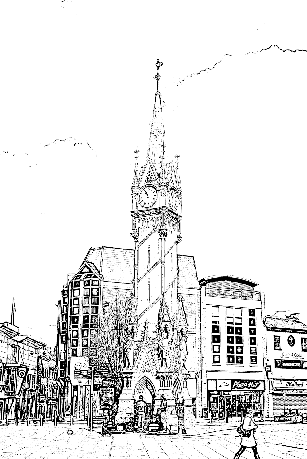 Illustration of Leicester’s Clock Tower