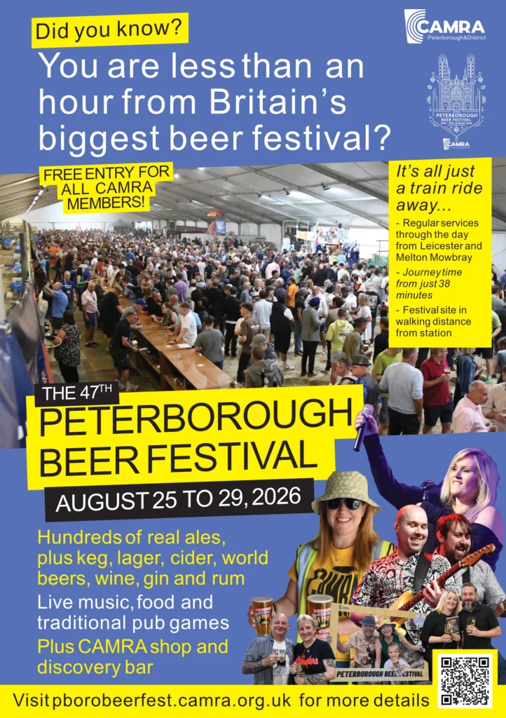 Poster for Peterborough Beer Festival 